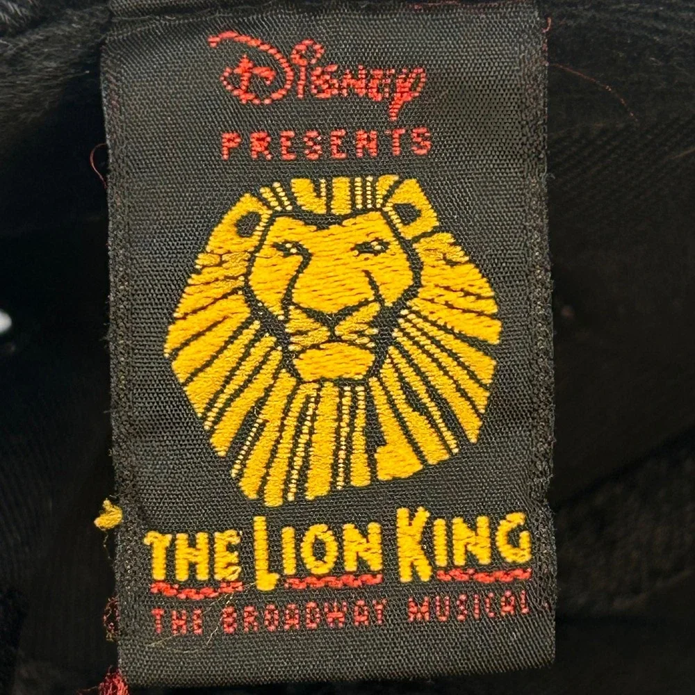 The Lion King Adult Black Disney Broadway Musical VIP Embroidered Hat OSFM